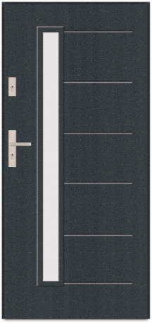 T60 - drzwi zewnętrzne przeszklone nowoczesne