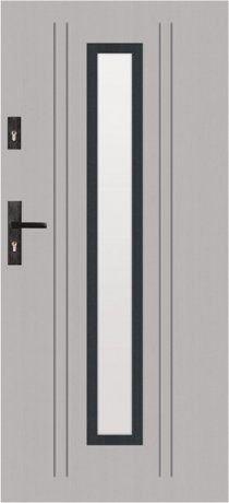 T49 S34 - drzwi zewnętrzne przeszklone nowoczesne
